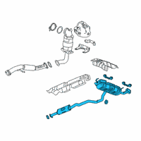 OEM Chevrolet Blazer Muffler & Pipe Diagram - 84997139