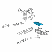 OEM 2019 Cadillac XT5 Front Shield Diagram - 23347396