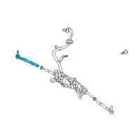 OEM 2019 Lexus LS500 Rod Set, Rear Steering Diagram - 45520-19005