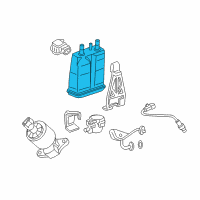 OEM 2022 Chevrolet Express 2500 Vapor Canister Diagram - 84555107