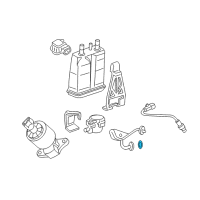 OEM 2002 Chevrolet Tahoe Gasket, EGR Valve Pipe Diagram - 12553047