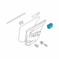 OEM 2008 Saturn Astra Switch, Rear Side Door Window Diagram - 13228882