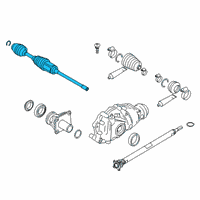 OEM BMW 640i xDrive Gran Turismo Front Left Cv Axle Assembly Diagram - 31-60-8-683-331