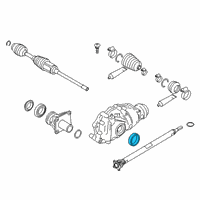 OEM 2015 BMW M6 Gran Coupe Shaft Seal With Lock Ring Diagram - 31-50-8-743-675