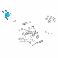 OEM 2008 Buick Enclave Lock Pillar Trim Diagram - 25847968