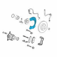 OEM 2015 Chevrolet Sonic Splash Shield Diagram - 96892382