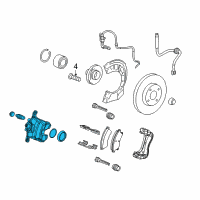 OEM 2015 Chevrolet Sonic Caliper Diagram - 13301190