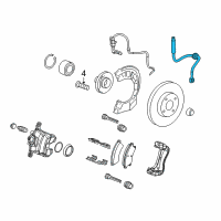 OEM 2020 Chevrolet Sonic Brake Hose Diagram - 42474217