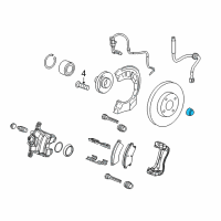 OEM 2017 Cadillac ATS Axle Nut Diagram - 13208672