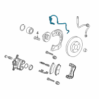 OEM 2019 Chevrolet Sonic Front Speed Sensor Diagram - 94544448