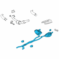 OEM 2014 Chevrolet Camaro Muffler & Pipe Diagram - 22888006