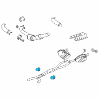 OEM 2010 Chevrolet Camaro Center Pipe Clamp Diagram - 92202996