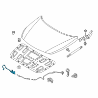 OEM Hyundai Latch Assembly-Hood Diagram - 81130-C1100