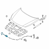 OEM 2016 Hyundai Sonata Latch Assembly-Hood Diagram - 81130-C1100