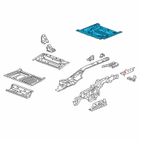 OEM Buick Envision Rear Floor Pan Diagram - 84208549