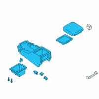 OEM Nissan Box Assy-Console, Front Floor Diagram - 96910-5ZW3A