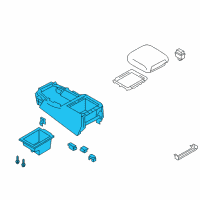 OEM 2021 Nissan Armada BODY-CONSOLE Diagram - 96911-6GX1D