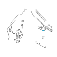 OEM 2014 Hyundai Tucson Crank Arm-Windshield WIPER Motor Diagram - 98160-2S000