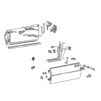 OEM 2000 Pontiac Firebird Hinge Asm-Front Side Door Upper Diagram - 16630875