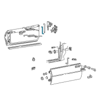 OEM 1999 Pontiac Firebird Rod-Front Side Door Lock Cyl Diagram - 16625885