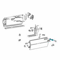 OEM 1998 Pontiac Firebird Lock Cylinder Diagram - 12518881