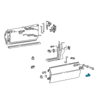 OEM 2001 Chevrolet Camaro Handle Asm-Front Side Door Outside *Paint To Mat Diagram - 16628415