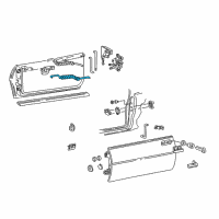 OEM 2002 Pontiac Firebird Door Latch Cable Diagram - 16628744