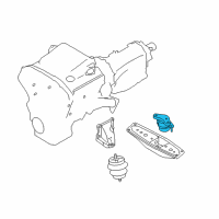 OEM 2006 Infiniti M35 Insulator-Engine Mounting, Rear Diagram - 11320-EG800