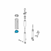 OEM 2016 Hyundai Genesis Rear Spring Pad, Lower Diagram - 55323-B1000