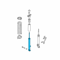 OEM Hyundai Genesis Rear Left-Hand Shock Absorber Assembly Diagram - 55310-B1000