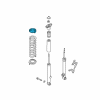 OEM 2016 Hyundai Genesis Rear Spring Pad, Upper Diagram - 55341-B1000