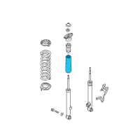 OEM 2016 Hyundai Genesis Rear Shock Absorber Dust Cover Diagram - 55316-B1000