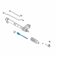 OEM 2009 Chevrolet Corvette Inner Tie Rod Diagram - 19168108