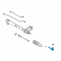 OEM Chevrolet Corvette Outer Tie Rod Diagram - 26086581