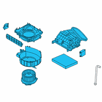 OEM 2020 Infiniti QX50 Blower Assy-Front Diagram - 27200-5NA1A