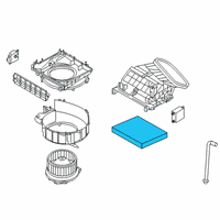 OEM 2019 Infiniti QX50 Air Conditioner Air Filter Kit Diagram - 27277-5NA1A