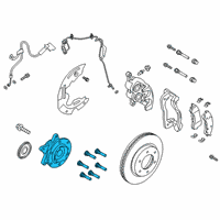 OEM 2020 Ford Ranger Front Hub & Bearing Diagram - KB3Z-1109-A