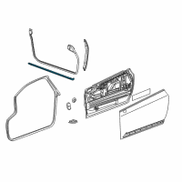 OEM 2015 Cadillac ELR Lower Weatherstrip Diagram - 22876028