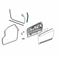 OEM Cadillac ELR Front Weatherstrip Diagram - 22876018