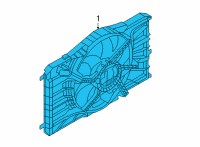 OEM Ford Mustang Mach-E MOTOR AND FAN ASY - ENGINE COO Diagram - LJ9Z-8C607-A