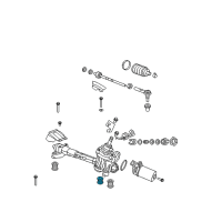 OEM 2011 Honda CR-Z Bush, Steering Gear Box Mounting (A) Diagram - 53684-SYY-003