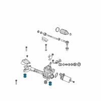 OEM 2009 Honda Fit Bush A, Steering Gear Box Mounting Diagram - 53684-TK6-A01