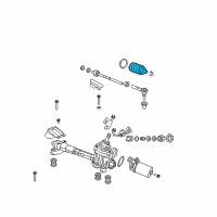 OEM 2015 Honda CR-Z Dust Seal Set, Tie Rod Diagram - 53429-SZW-J01