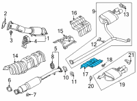 OEM 2022 Hyundai Sonata Protector-Heat Rear, LH Diagram - 28795-L1000