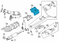 OEM 2020 Hyundai Sonata Protector-Heat Rear, RH Diagram - 28796-L1000