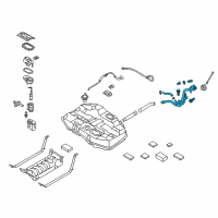 OEM 2017 Hyundai Sonata Filler Neck Assembly-Fuel Diagram - 31030-E6510