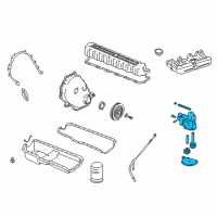 OEM 1999 Jeep Wrangler Pump-Engine Oil Diagram - J3241399