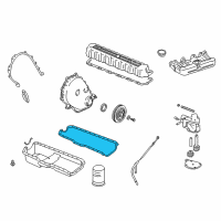 OEM 1992 Jeep Wrangler Gasket-Oil Pan Diagram - 53007568
