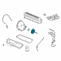 OEM 1996 Jeep Grand Cherokee DAMPER-CRANKSHAFT Diagram - 33002920