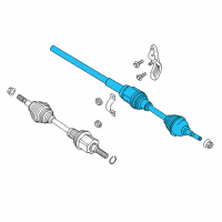 OEM Lincoln Continental Axle Assembly Diagram - G3GZ-3B436-A